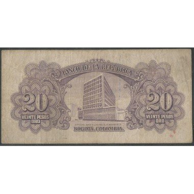 Billete de 20 Pesos 1 ene 1953 BGW218