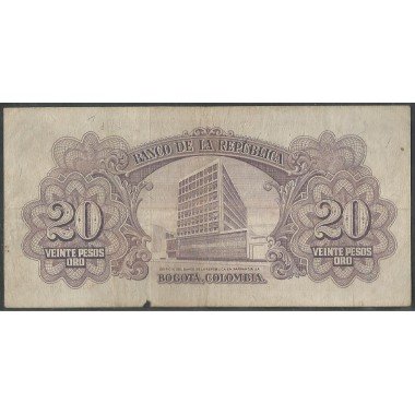 Billete de 20 Pesos 1 ene 1953 BGW218