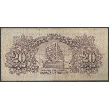Billete de 20 Pesos 2 Ene 1961 BGW220