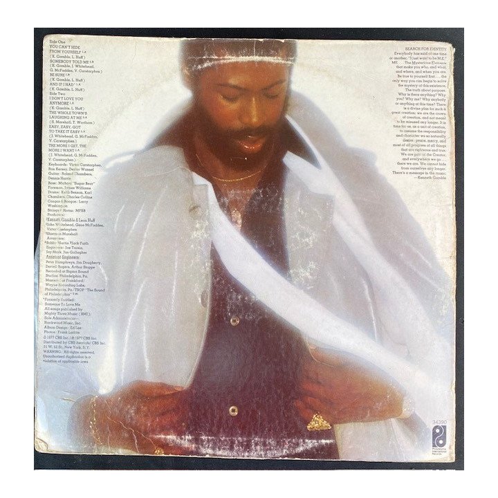 Teddy Pendergrass - USA 1977 reverso