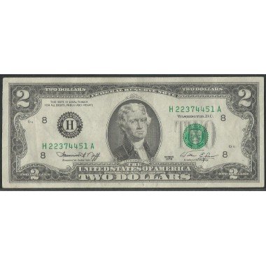 Estados Unidos, 2 Dollars 1976 H P461