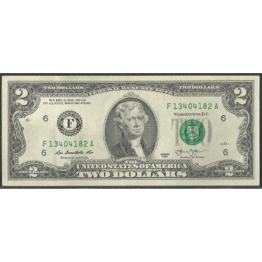 Estados Unidos, 2 Dollars 2013 F P538