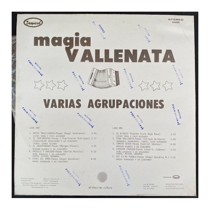 Magia vallenata - Colombia reverso