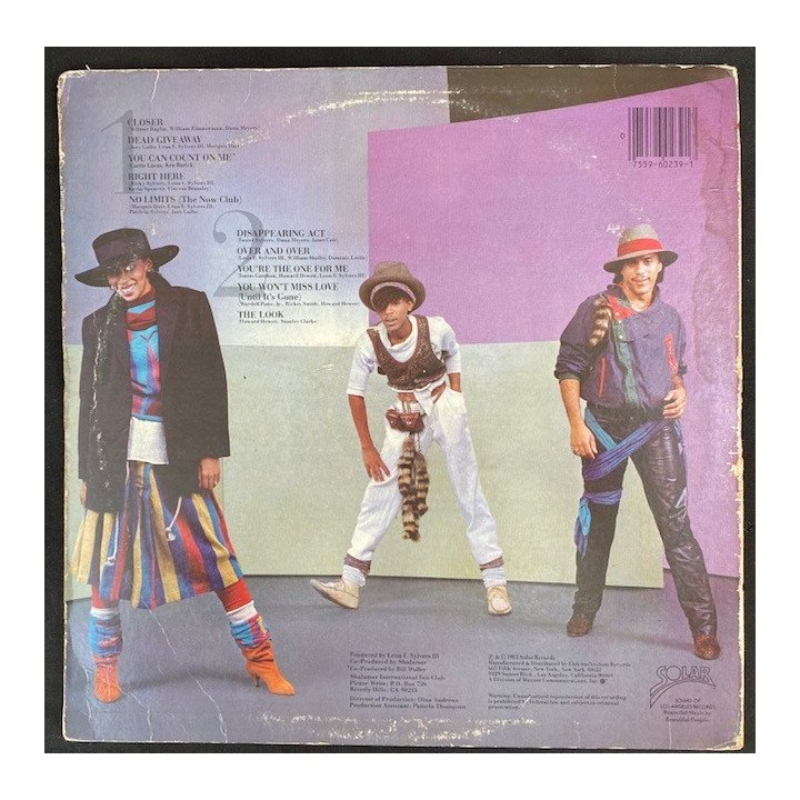 Shalamar The Look - USA 1983 reverso