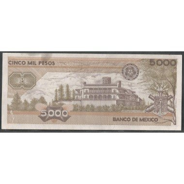 Mexico, 5.000 Pesos 24 Feb 1987 Serie JK P88b