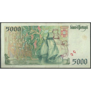 Portugal, 5.000 Escudos 5 Ene 1995 P190a