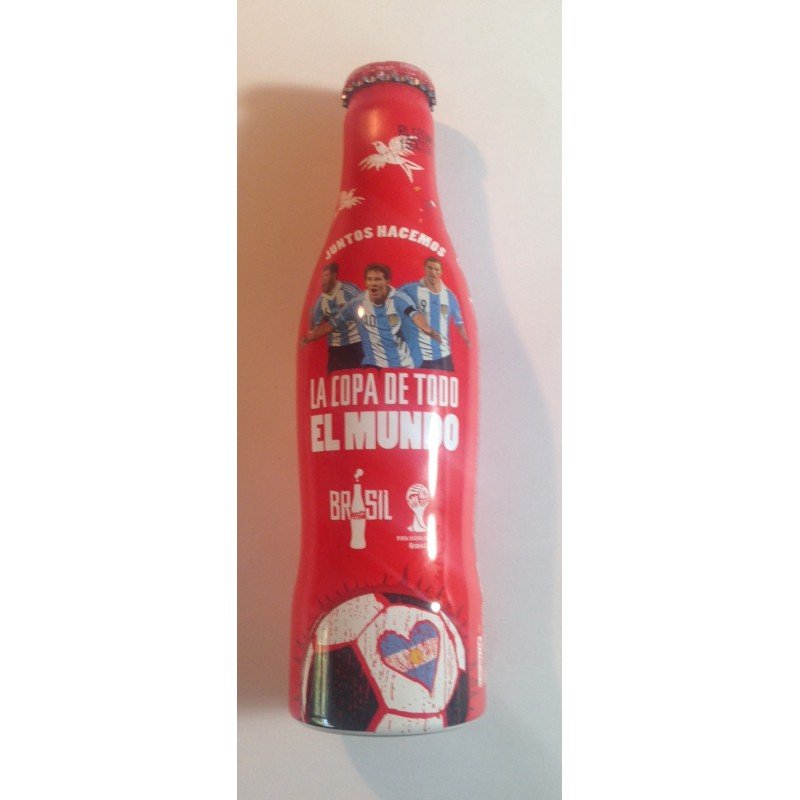 Botella Aluminio Mundial futbol Brasil 2014 - Argentina 2013