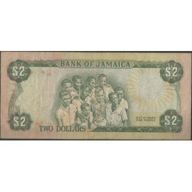 Jamaica, 2 Dollars L1960 (1976) P60b