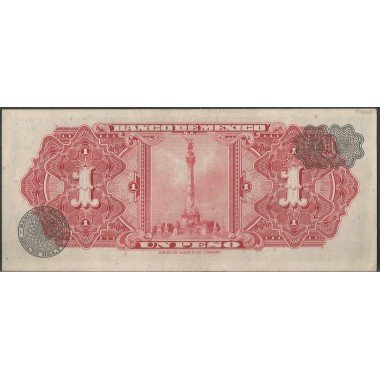 Mexico, 1 Peso 10 May 1967 Serie BGA P59k