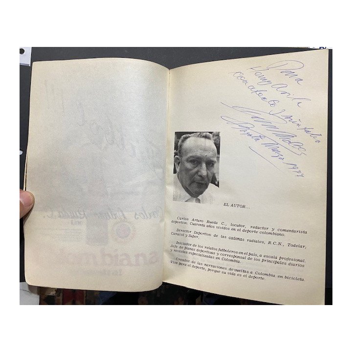 Carlos Arturo Rueda C. - Futbol !!! Autografiado reverso
