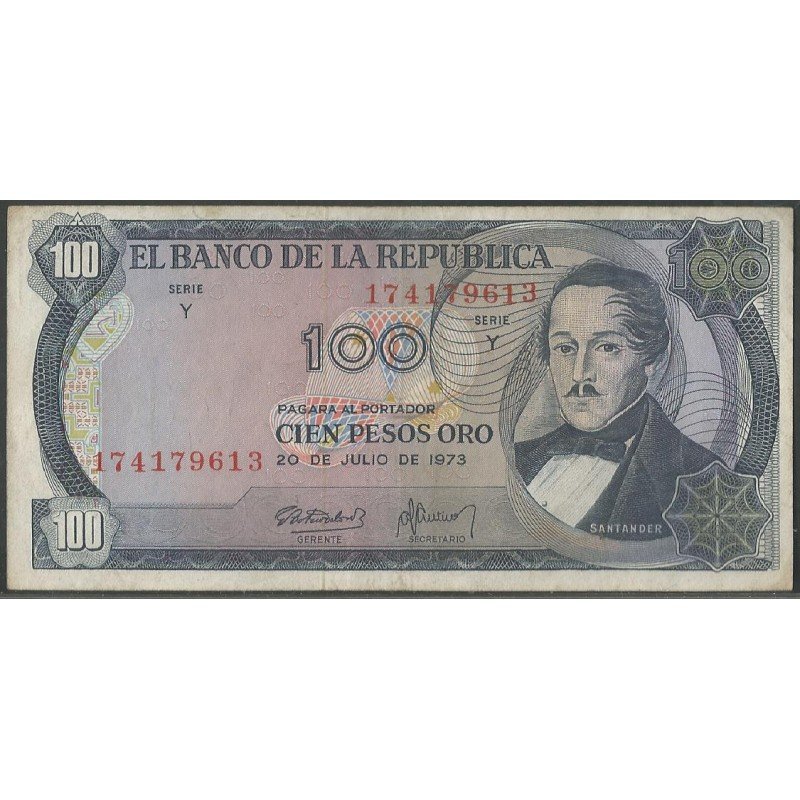 Billete de 100 Pesos 20 Jul 1973 BGW303