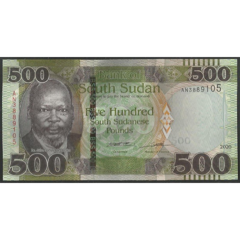 Sudan del Sur, 500 Pounds 2020 P16
