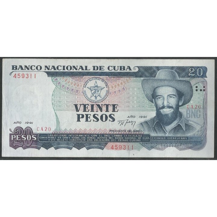 Cuba 20 Pesos 1991 P110a