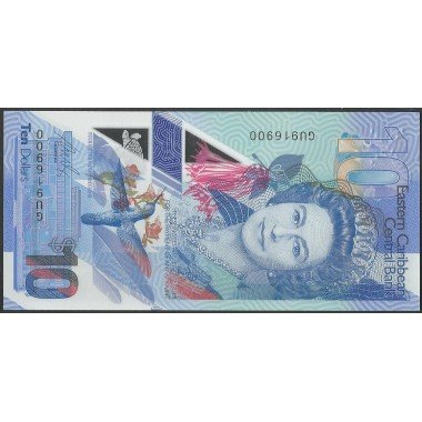 Estados del Caribe Oriental, 10 Dollars ND2019 P57