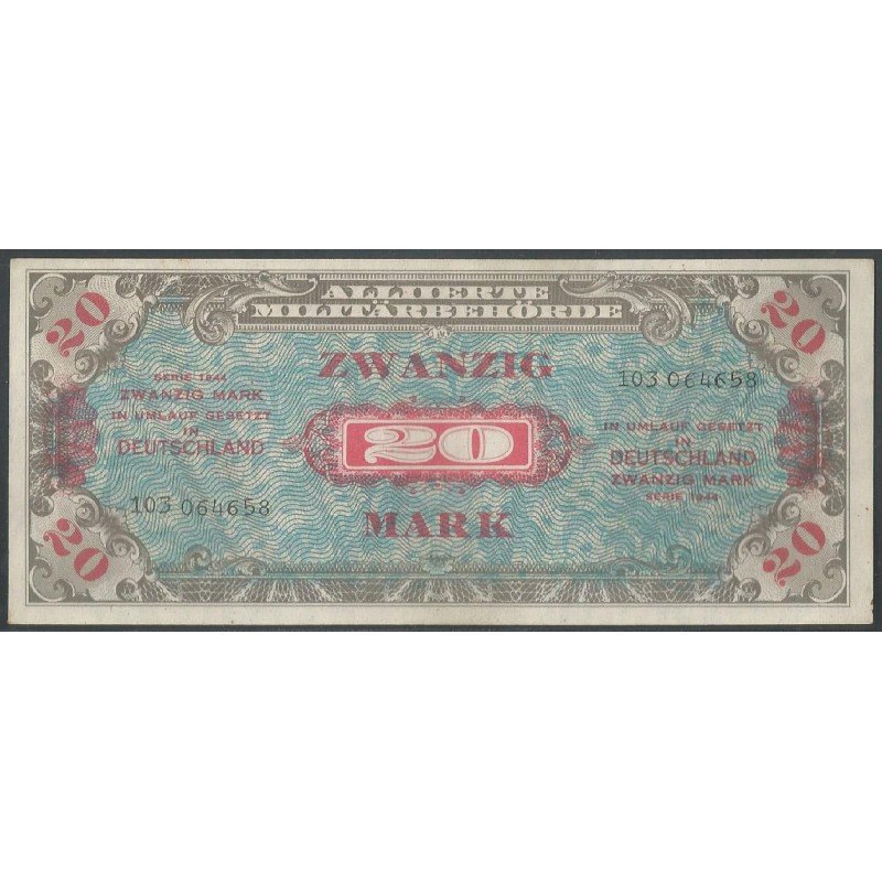 Alemania, 20 Mark 1944 P195b