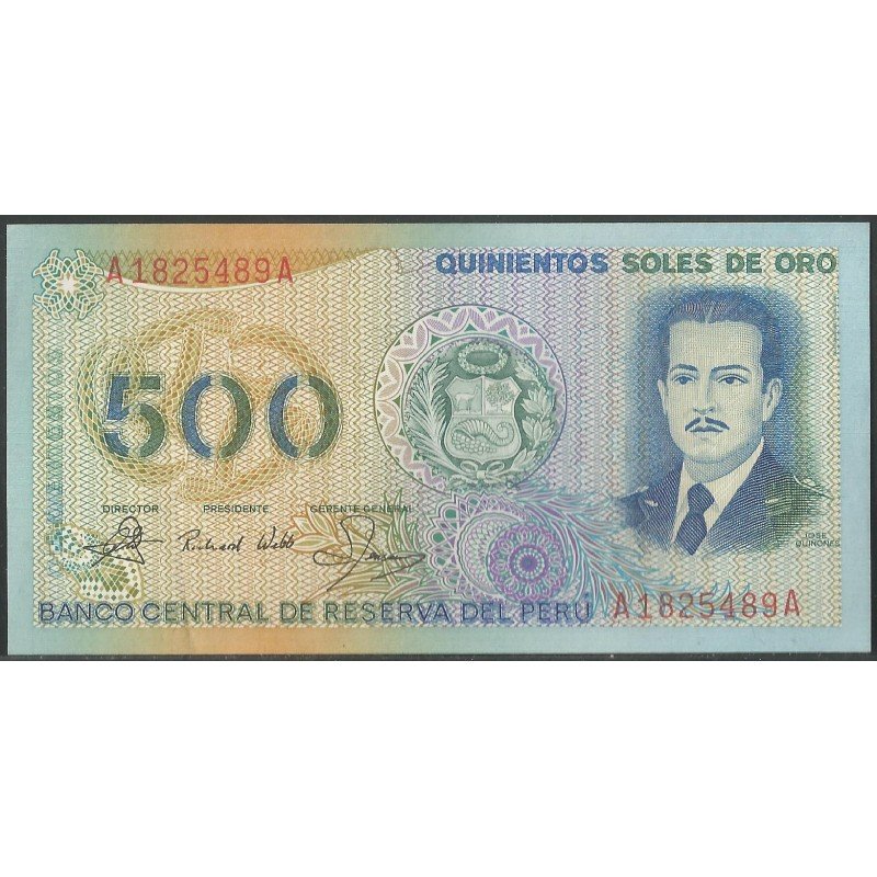 Peru, 500 Soles 18 Mar 1982 P125A