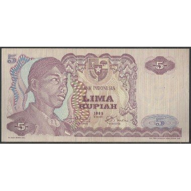 Indonesia, 5 Rupias 1968 P104a