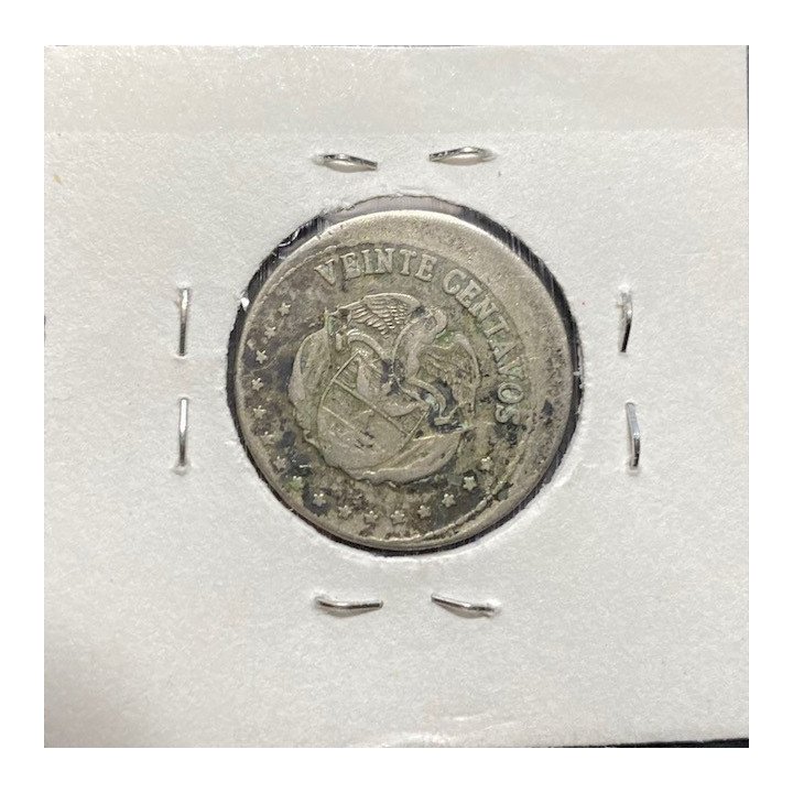 Colombia 20 Centavos 1964 Descentrada - Cachucha JER391.04 reverso