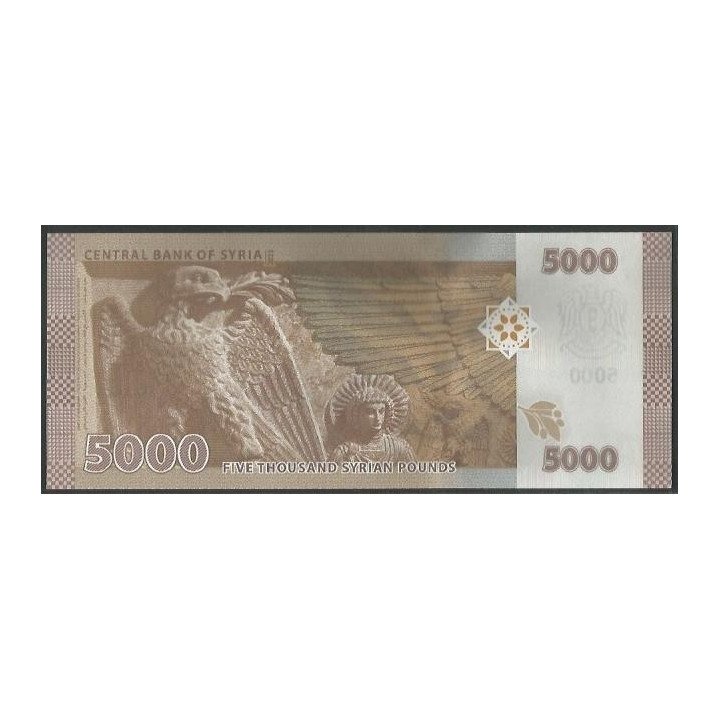 Syria 5.000 Pounds 2023 P118c reverso