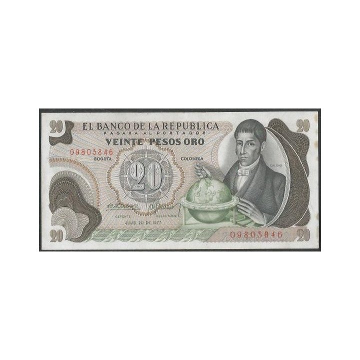 Billete de 20 Pesos 20 Jul 1977 BGW236