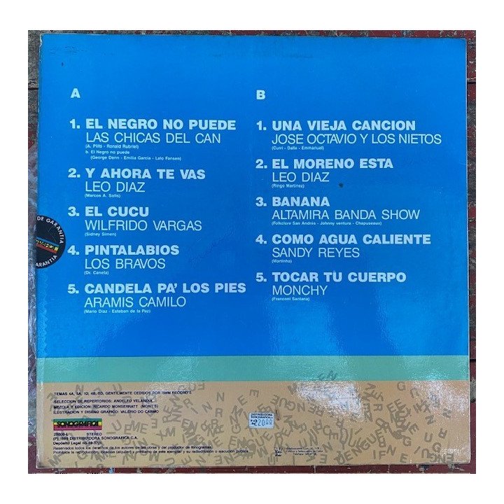 Merengue mix - Venezuela 1989 reverso