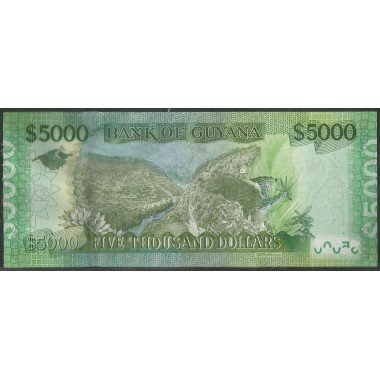Guyana, 5.000 Dollars ND2022 P40A