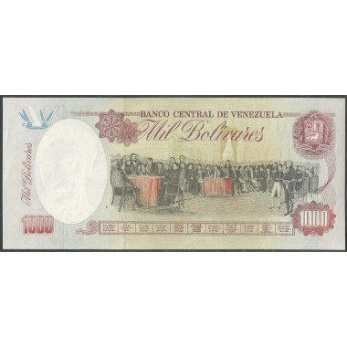 Venezuela, 1.000 Bolivares 5 Feb 1998 M 9 Dig P76c