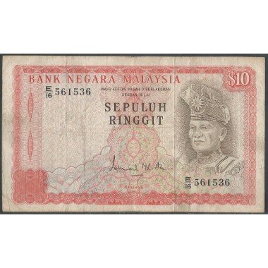 Malaysia, 10 Ringitt ND1972-6 P9a