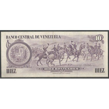 Venezuela, 10 Bolivares 29 Ene 1980 A 8 Dig P57a