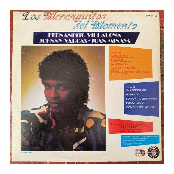 Los merenguitos del momento - Colombia 1987 reverso