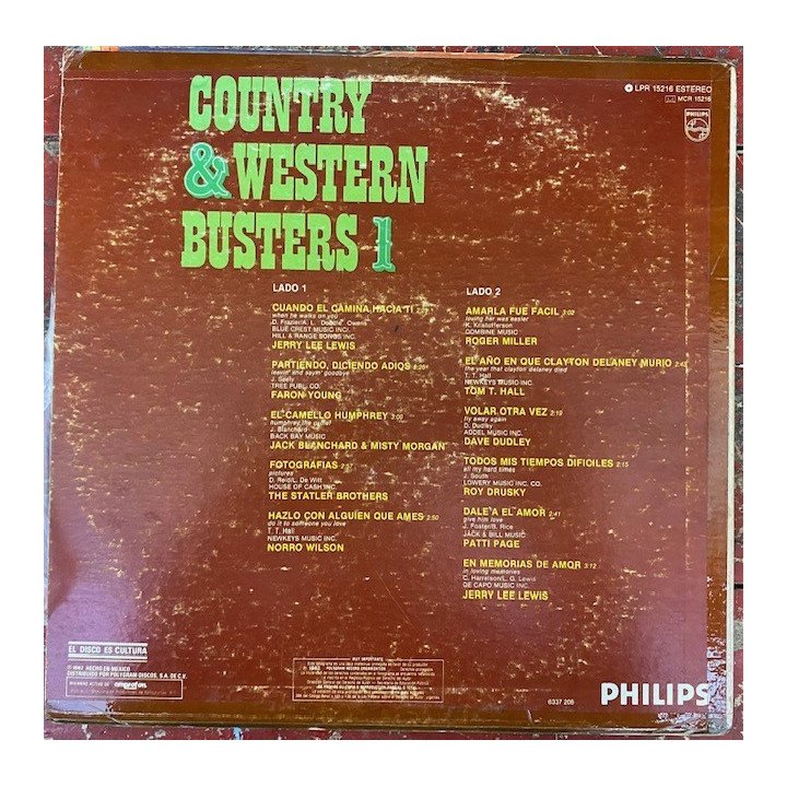 Country & western busters 1 - Mexico 1982 reverso