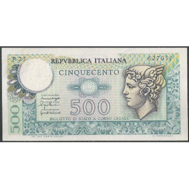 Italia, 500 Liras 20 Dic 1976 P95