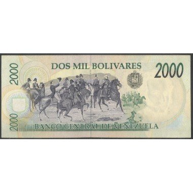 Venezuela, 2.000 Bolivares 6 Ago 1998 E 8 Dig P77c
