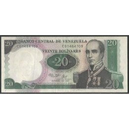 Venezuela 20 Bolivares 20 Oct 1987 C 8 Dig P71