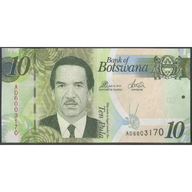 Botswana, 10 Pula 2014 P30d