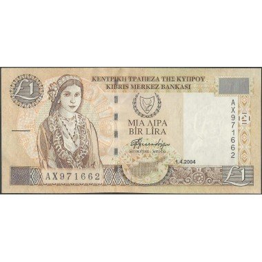 Chipre, 1 Pound 1 Abr 2004 P60d