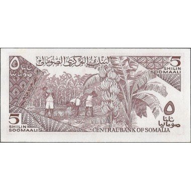 Somalia ,5 Shillings 1987 P31c