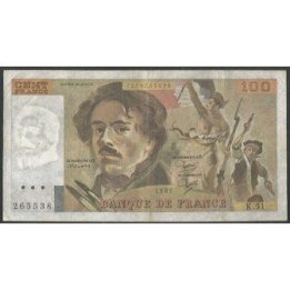 Francia 100 Francs 1981 P154b