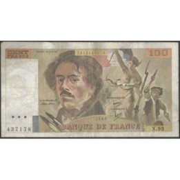 Francia 100 Francs 1985 P154b
