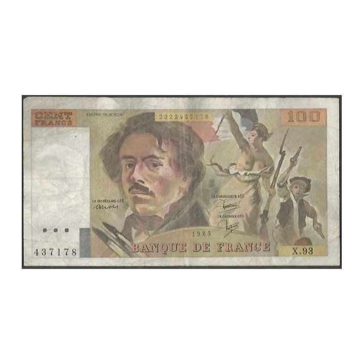 Francia 100 Francs 1985 P154b