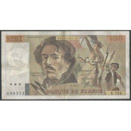 Francia 100 Francs 1987 P154c