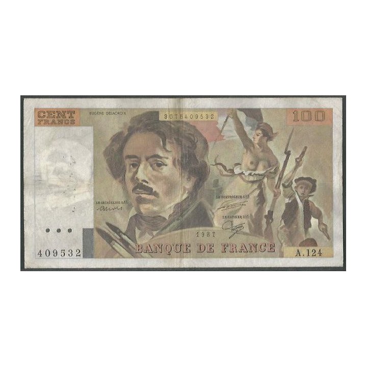 Francia 100 Francs 1987 P154c