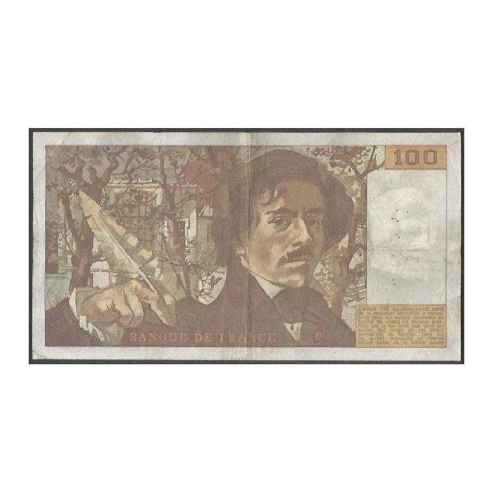 Francia 100 Francs 1987 P154c reverso