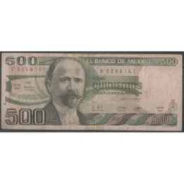 Mexico 500 Pesos 27 Ene 1981 Serie BH P75a