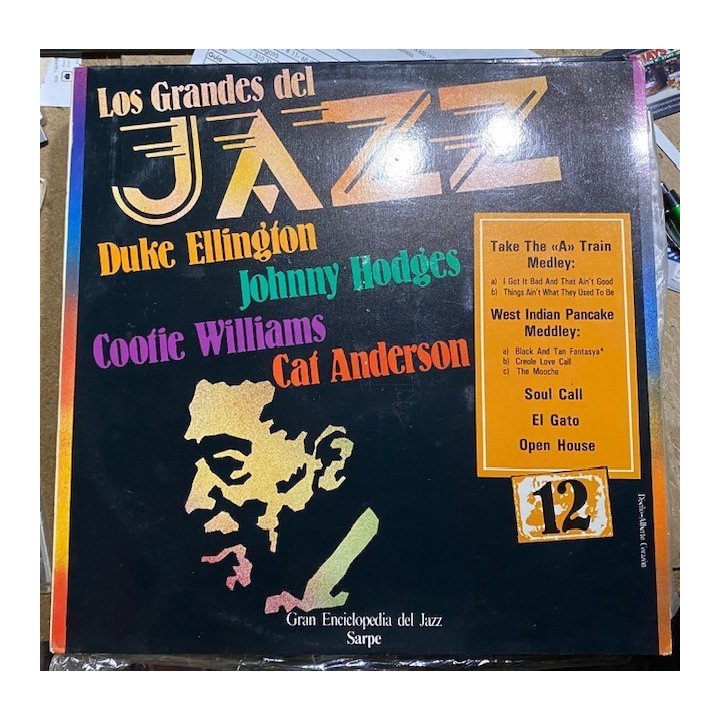 Los Grandes del Jazz - Enciclopedia del Jazz Sarpe reverso