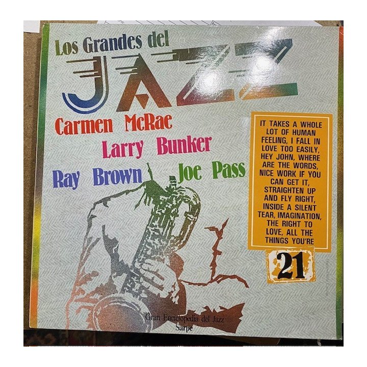 Los Grandes del Jazz - Enciclopedia del Jazz Sarpe reverso