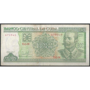 Cuba, 5 Pesos 2017 P116q