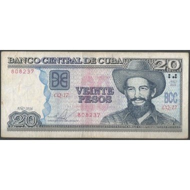 Cuba, 20 Pesos 2016 P122k