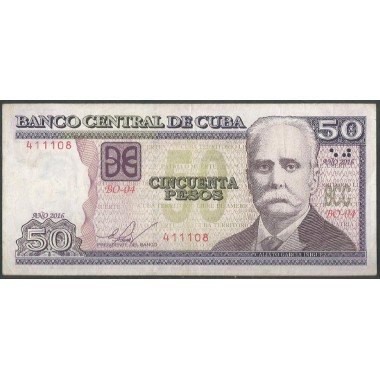 Cuba, 50 Pesos 2016 P123k