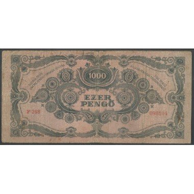 Hungria, 1.000 Pengo 15 Jul 1945 P118a